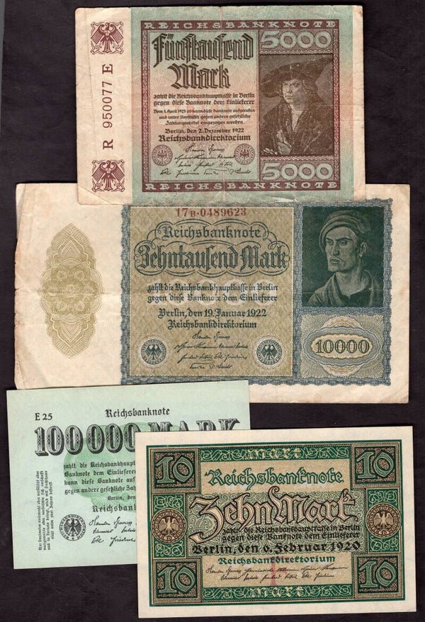 Germany. 18 note selection, mixed grades.  dy23955