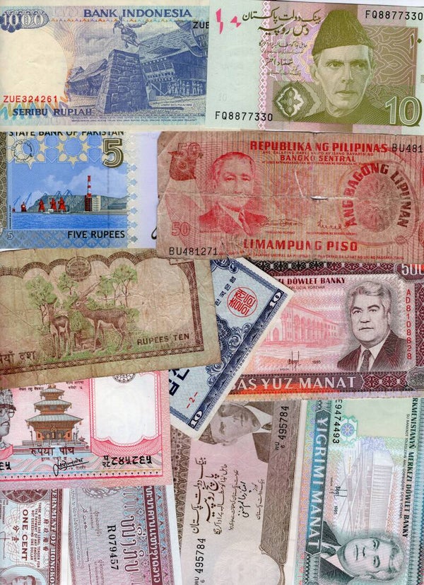 Asia. 110 banknotes.     DY23964