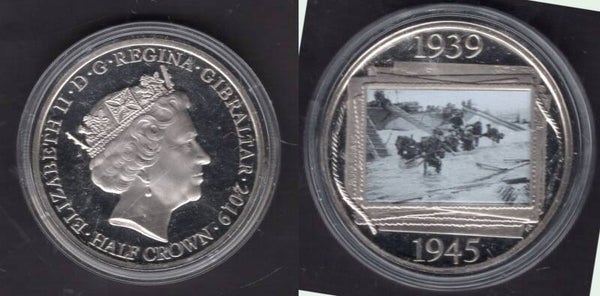 Gibraltar. Half Crown 2019, WW2 Commemorative.  dy23970