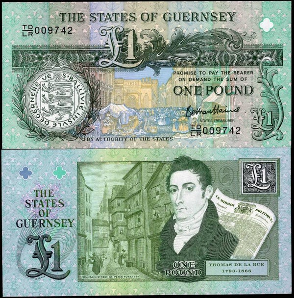 Guernsey. One Pound.  De La Rue Commemorative (2013) UNC.