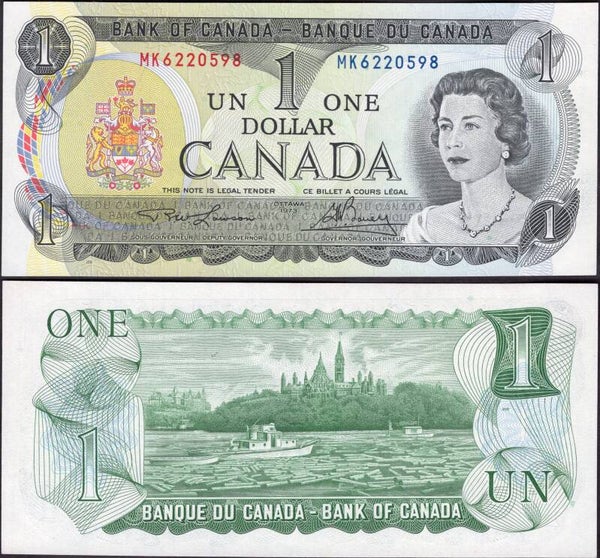 Canada. One Dollar 1973 (WPM 85a) MK 6220598 UNC.  dy24460
