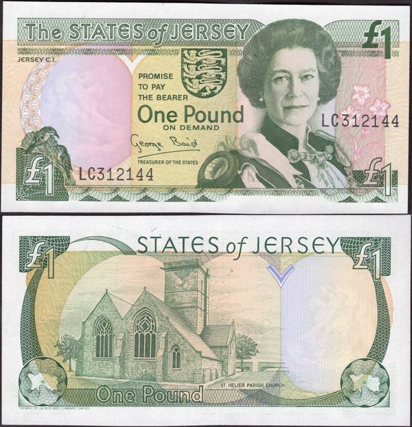 Jersey. One Pound (1993) LC312144 UNC.  dy24467