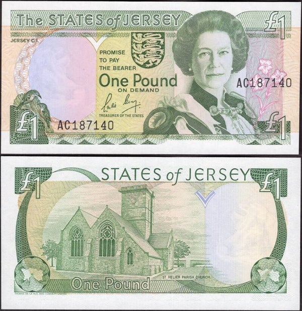 Jersey. One Pound (1989) AC187140 UNC.  dy24468