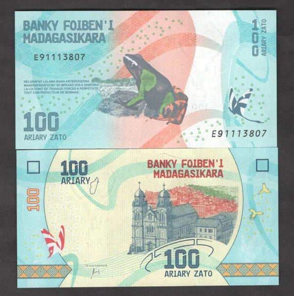 Madagascar. 100 Ariary 2017 (WPM 97a) UNC.   dy24515