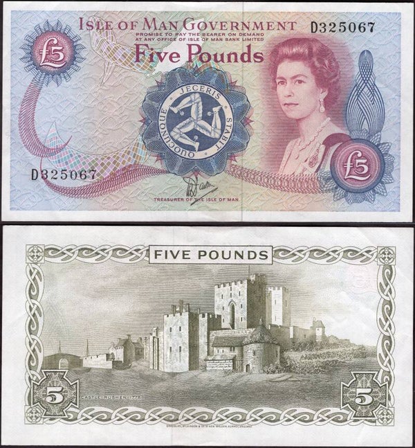 Isle of Man. Five Pounds (1979) (BYB; IM43a) Dawson sig D325067 Crisp VF.