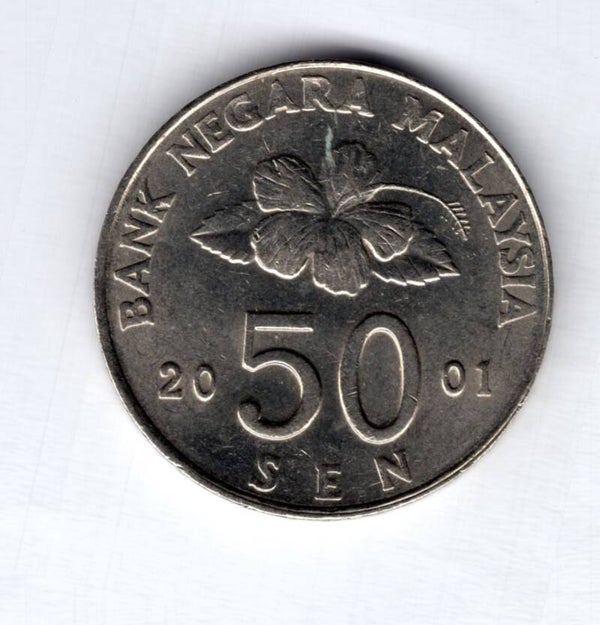 Malaysia. 50 Sen 2001.