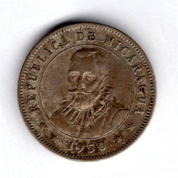 Nicaragua. 25 Centavos 1950.