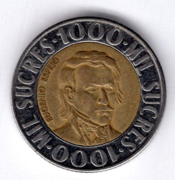 Ecuador. 1,000 Sucres 1996.