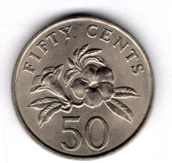 Singapore. 50 Cents 1988.