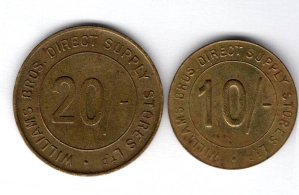 Williams Brothers Kent. Dividend Tokens.