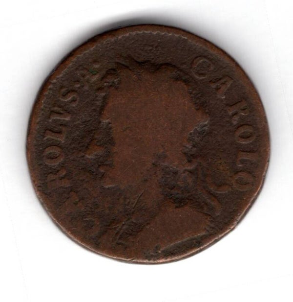 Charles II. Farthing. Poor.   EB10632