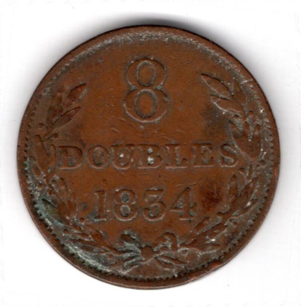 Guernsey. 8 Doubles 1834.   EB10813