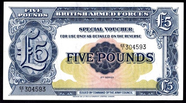GB Military. £5. 304593 (1958). GEF.   EB9880