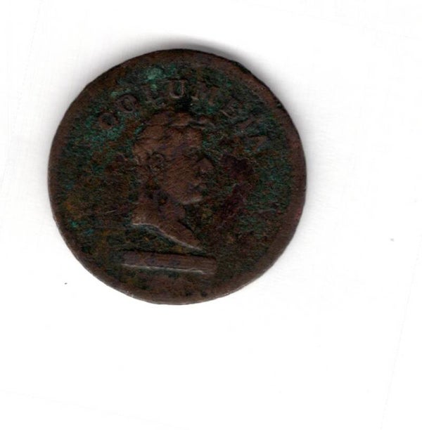 Great Britain, Columbia Farthing Token, C.1820s-30s.