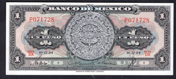 Mexico. Peso 10-11-54. P071728. EF.