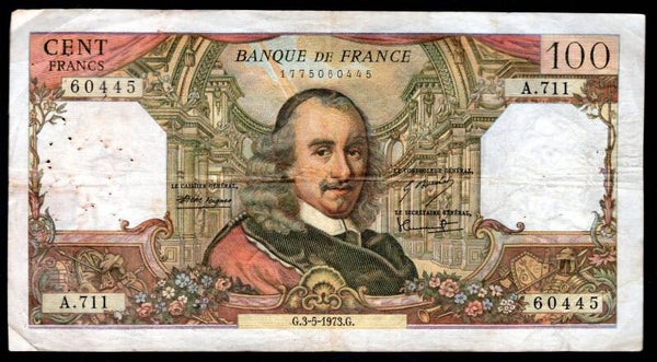 France, 100 Francs, 3-5-1973, 1775060445. GF+