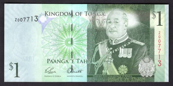 Tonga, 1 Pa'anga (2008), Replacement Z007713. AU-UNC.