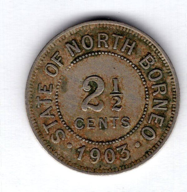 British North Borneo. 2.5 Cents 1903.