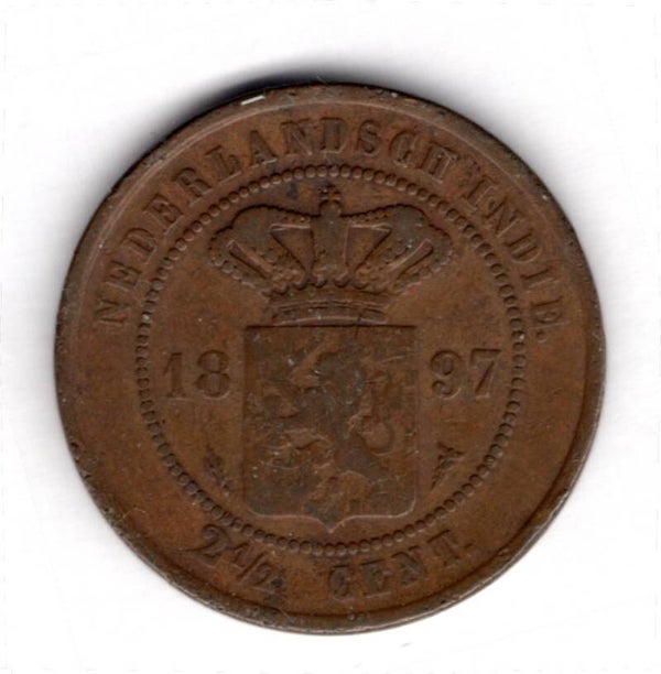 Netherlands Indies. 2.5 Cent 1897.   mv11767