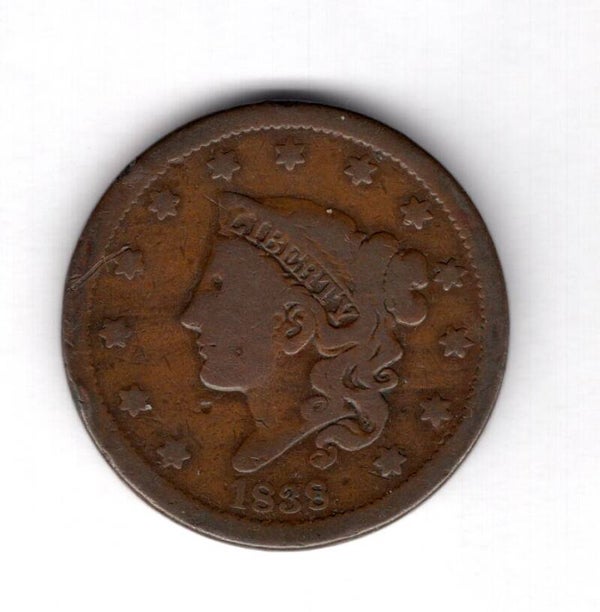 USA. 1 Cent 1838.  mv11768