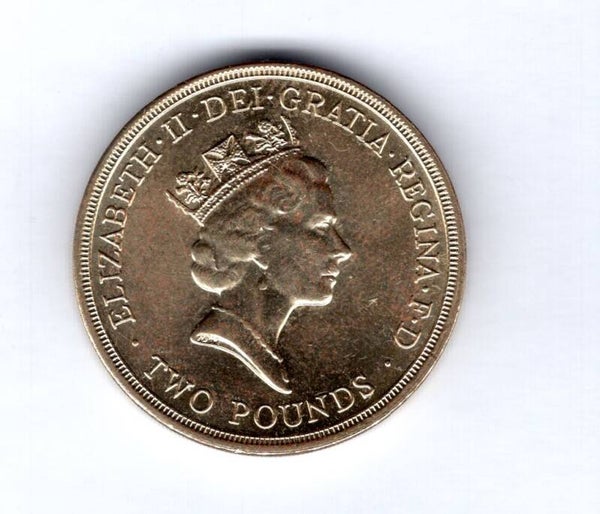 Elizabeth II. Two Pounds 1989.