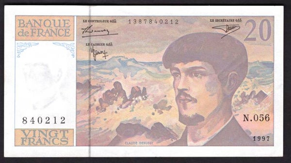 France. 20 Francs. 1997. NEF.