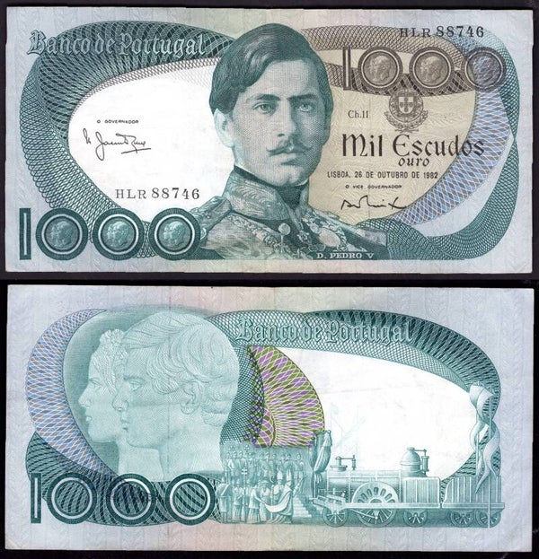 Portugal, 1,000 escudos, 26-10-1982, HLR 88746. Crisp VF. W7898