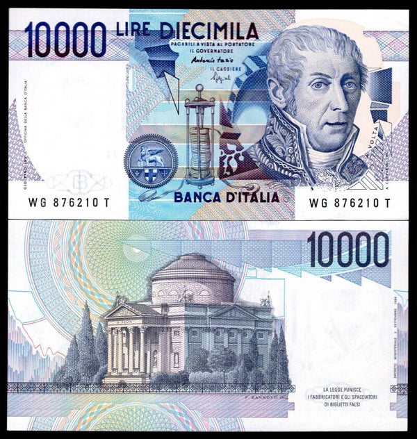 Italy, 10,000 Lire, 1984 (WPM 112c). Fazio-Speziali, Series UG---H. EF.