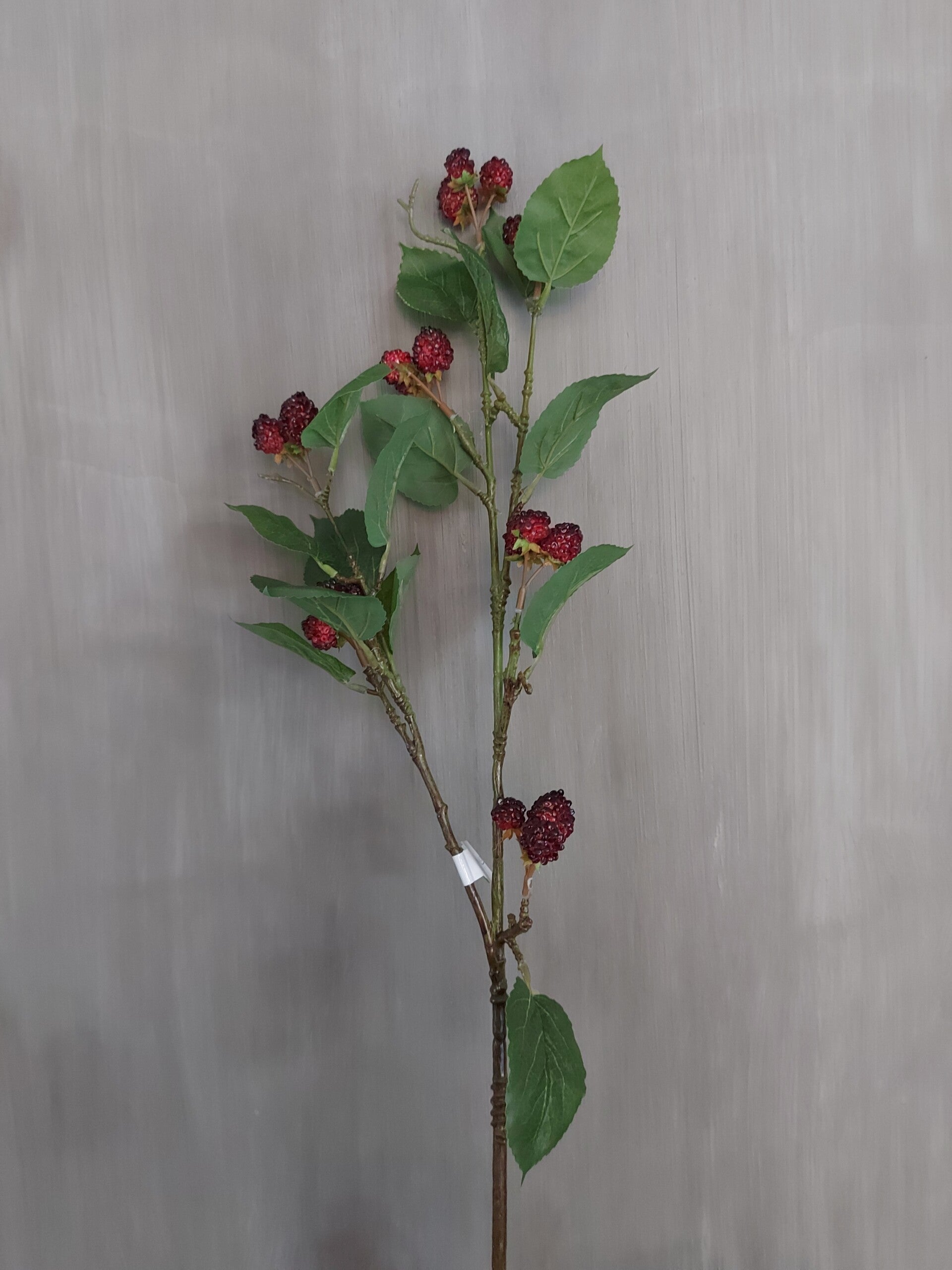 Zijden tak Blackberry spray Burgundy