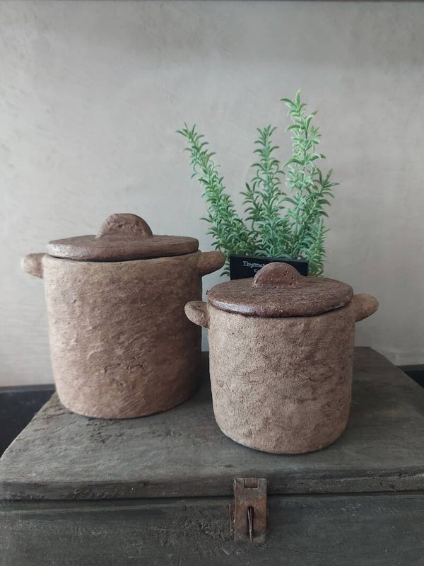PORS Pot met deksel Brown