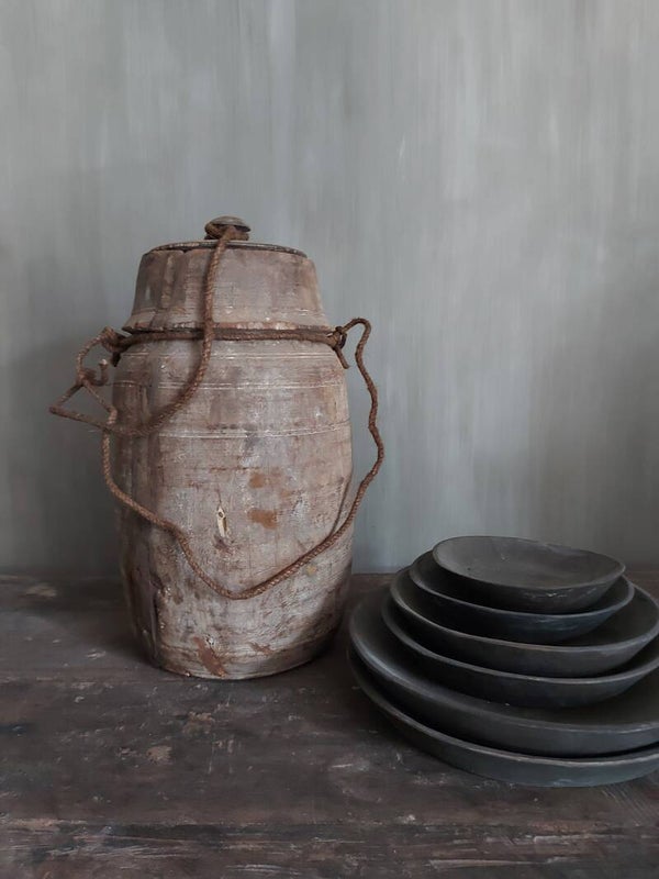 Unieke Pot Nepal met deksel 001