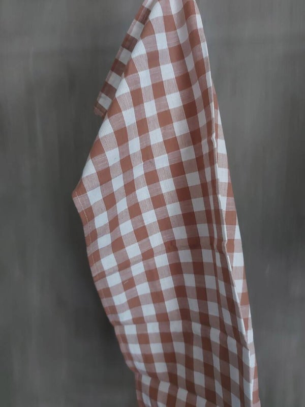 Keuken theedoek Gingham Sand