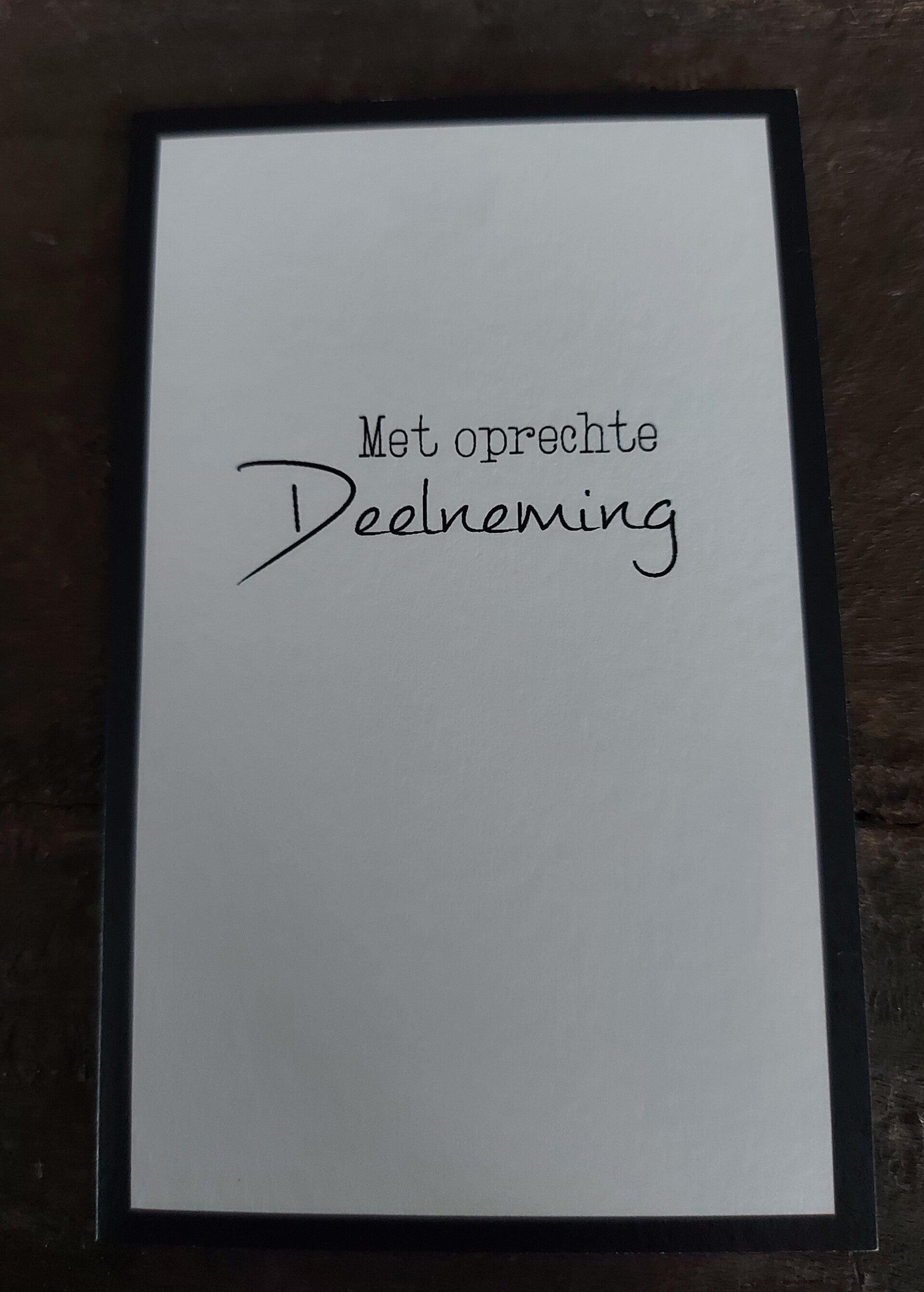 Set Deelneming zwart blanco