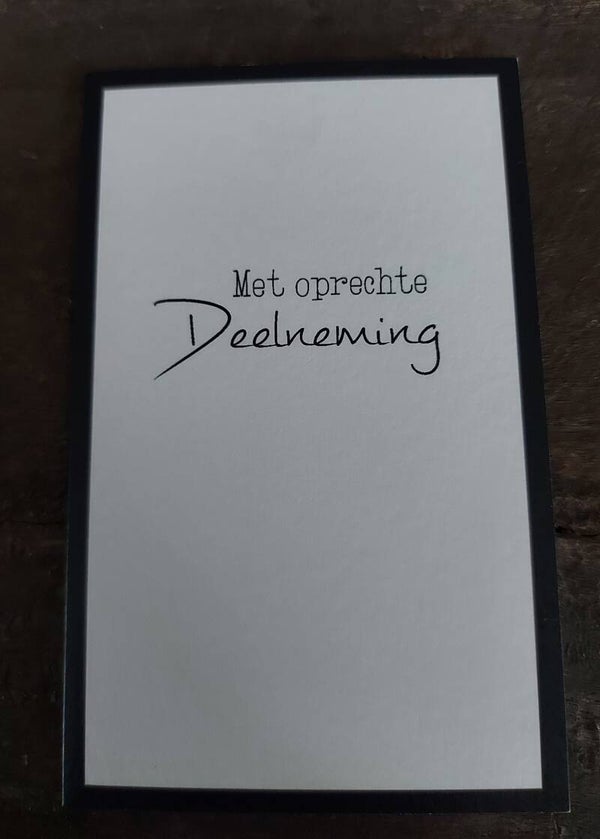 Set Deelneming zwart blanco