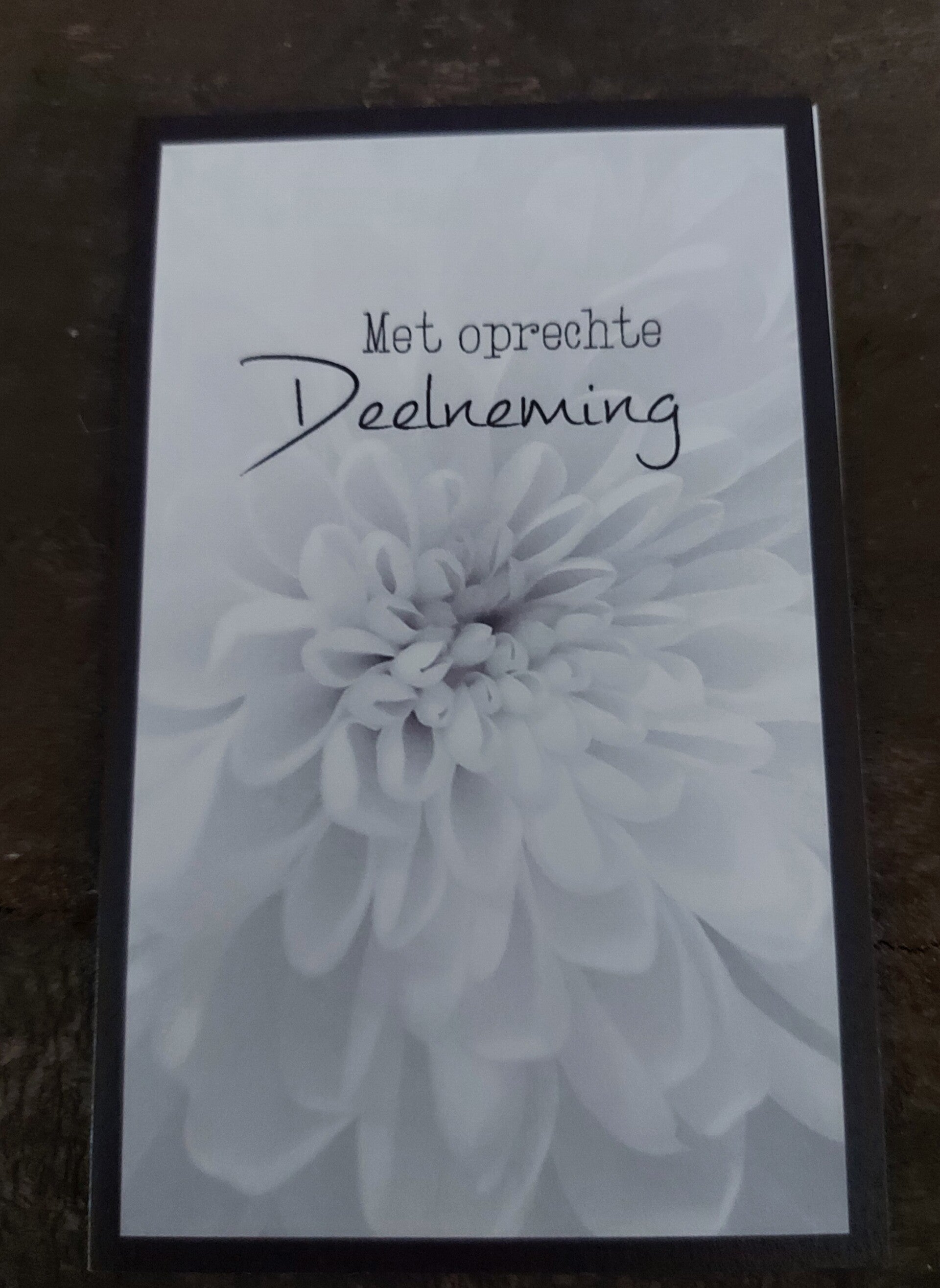 Set Deelneming Zwart Bloem