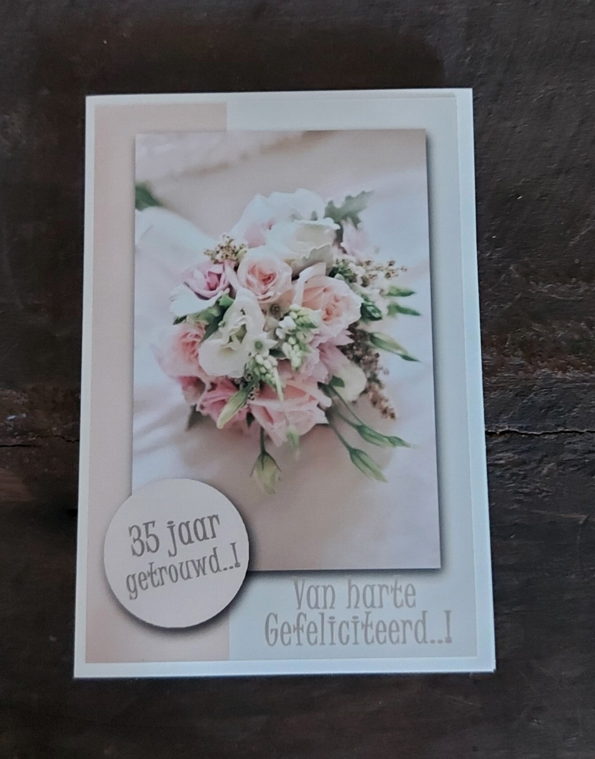 Kaart 35 jaar getrouwd