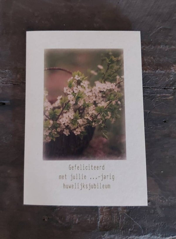 Kaart Huwelijksjubileum