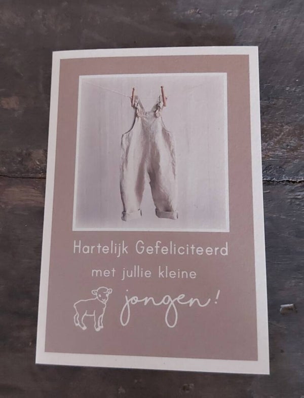 Kaart Geboorte Zoon