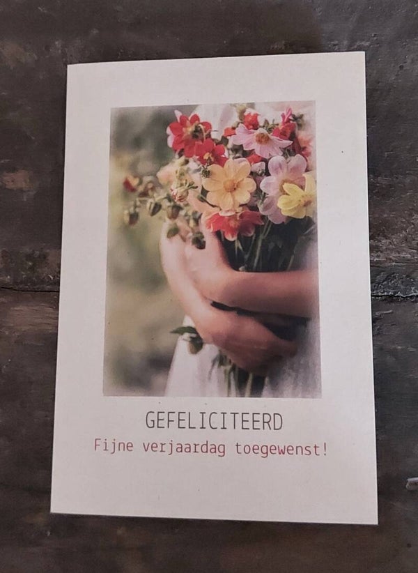 Kaart Gefeliciteerd