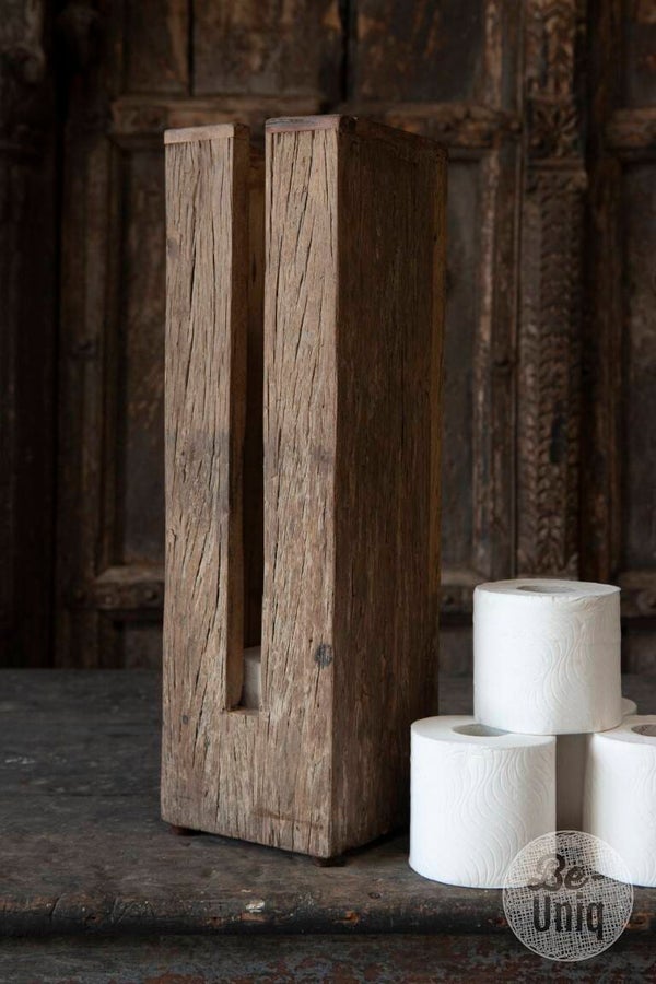 BE UNIQ Toiletrol dispencer NOE rustiek oud hout