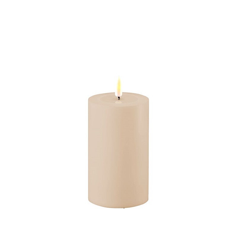 Deluxe Homeart - LED Outdoor Candle Sand Ø7,5 cm