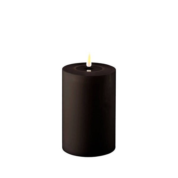 Deluxe Homeart - LED Outdoor Candle Black Ø10 cm