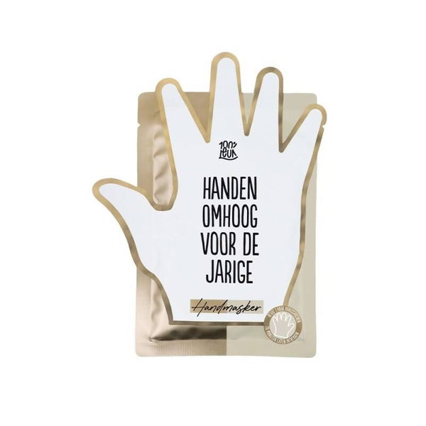 100% LEUK - Handmasker - Handen omhoog voor de jarige