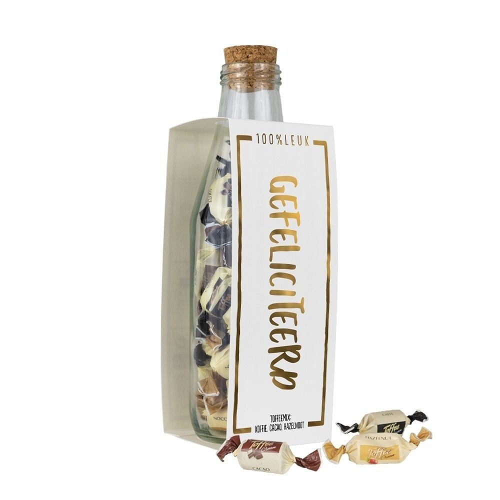 100% LEUK - Momenten Fles - Gefeliciteerd