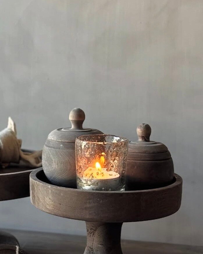 AURA PEEPERKORN - Potje met houten deksel