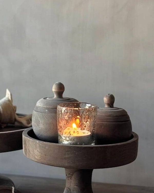 AURA PEEPERKORN - Potje met houten deksel