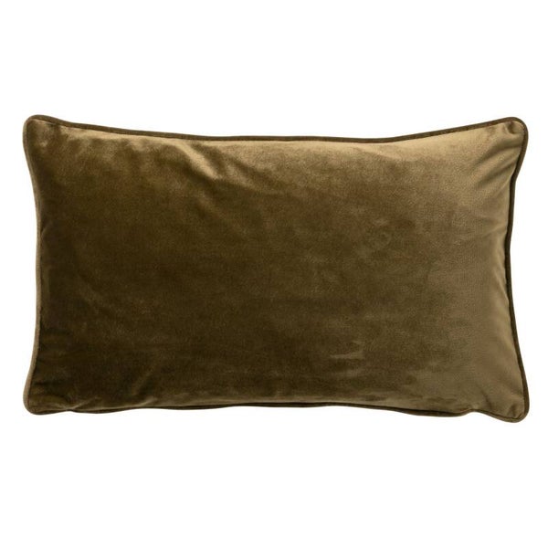 DUTCH DECOR - Sierkussen Finn velvet military olive