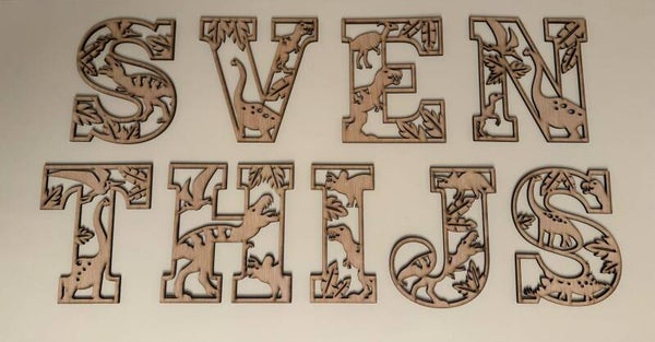 Letter hout 20 cm hoog