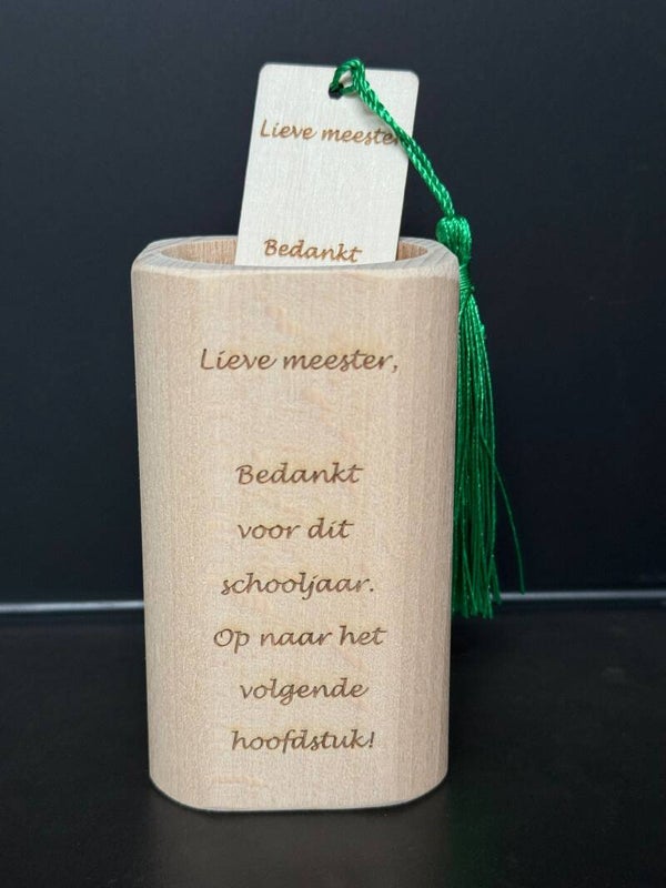 Pennenbakje + Boekenlegger