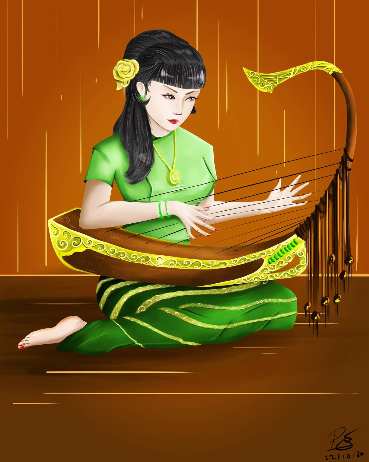Myanmar’s most iconic traditional musical instrument. | Maple Yangon ...